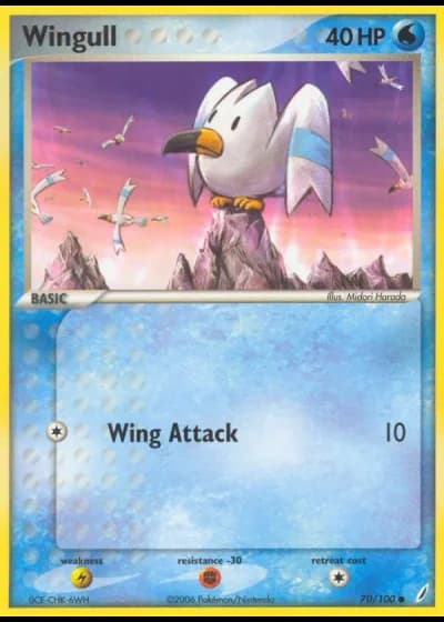 Wingull #70/100 — EX Crystal Guardians