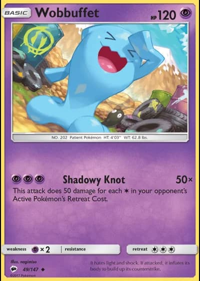 Wobbuffet #49/147 — Burning Shadows