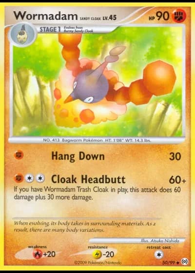 Wormadam Sandy Cloak #50/99 — Arceus