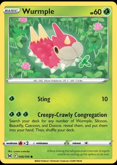 Wurmple #006/196 — Lost Origin