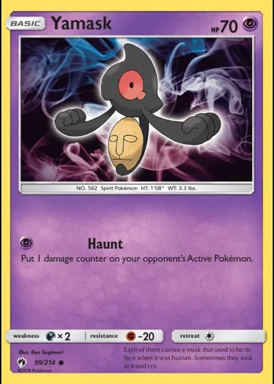 Yamask #99/214 — Lost Thunder
