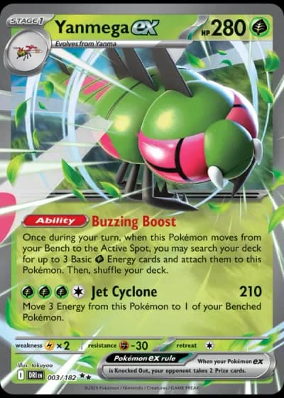 Yanmega ex #003/182 — Destined Rivals