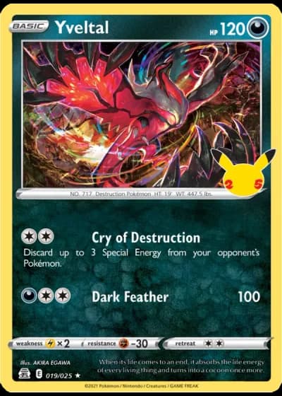 Yveltal #19/25 — Celebrations
