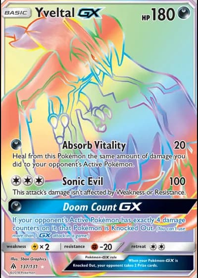 Yveltal GX #137 — Forbidden Light