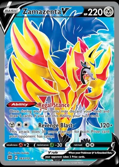Zamazenta V #163/172 — Brilliant Stars