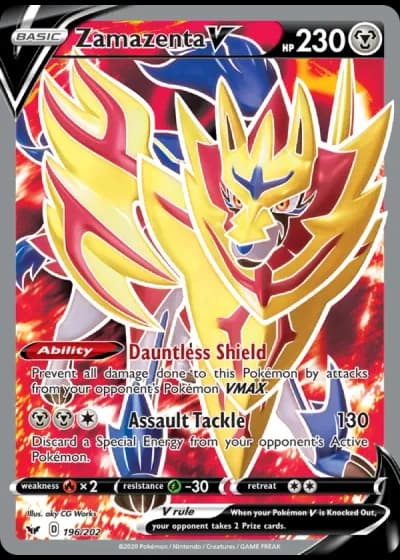 Zamazenta V #196/202 — Sword & Shield