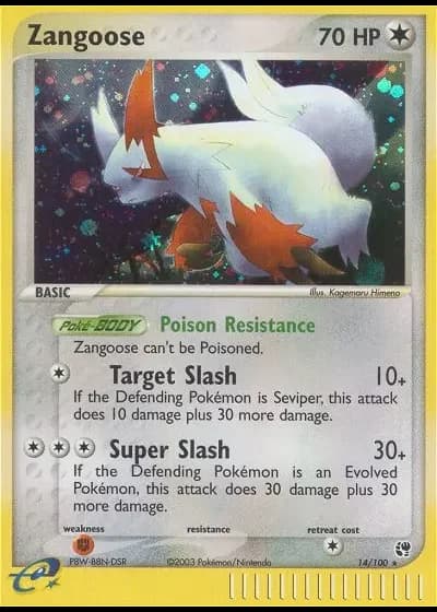 Zangoose #14/100 — Sandstorm