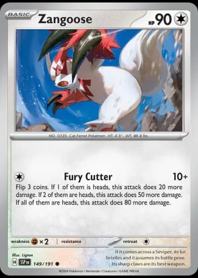 Zangoose #149/191 — Surging Sparks