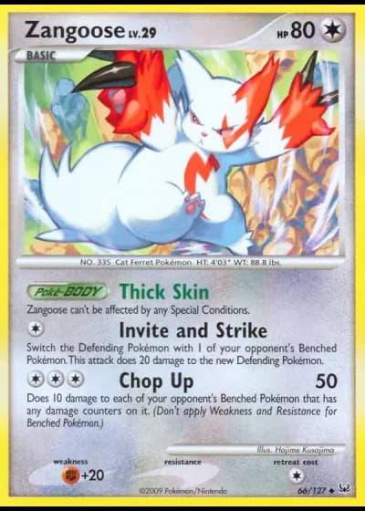 Zangoose #66/127 — Platino