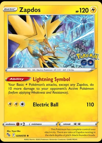 Zapdos #029/78 — Pokémon GO