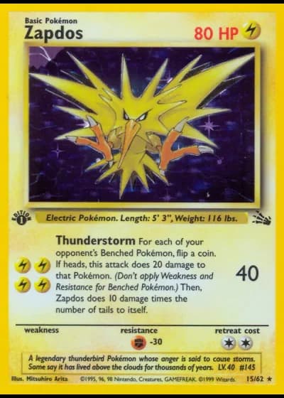 Zapdos #15/62 — Fossil