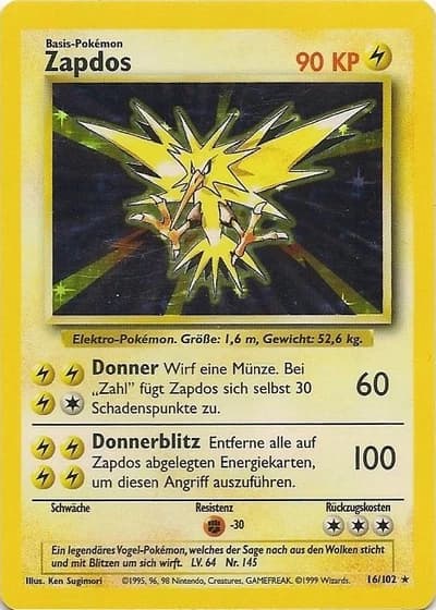 Zapdos #16/102 — Grundset