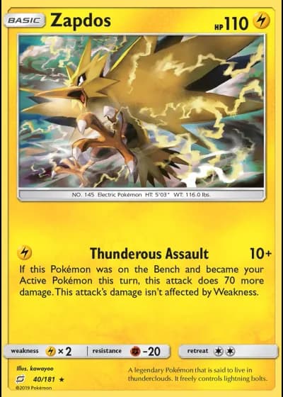 Zapdos #40/181 — Team Up