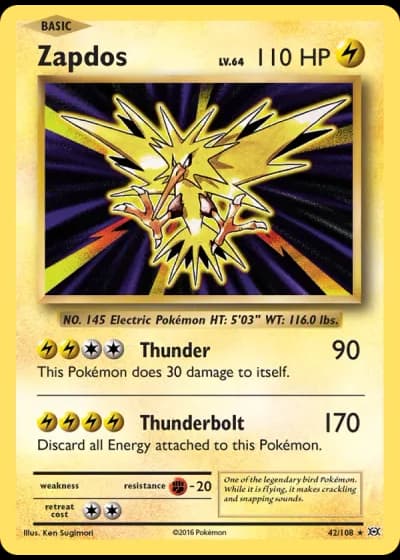 Zapdos #42/108 — Evolutions