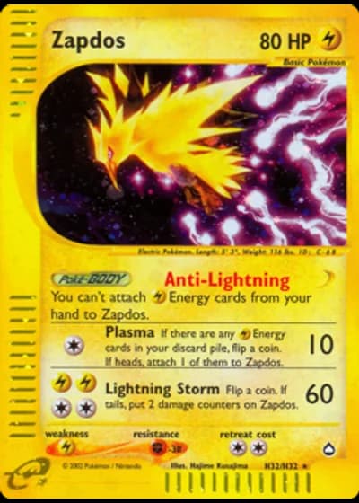 Zapdos H32/147 — Aquapolis
