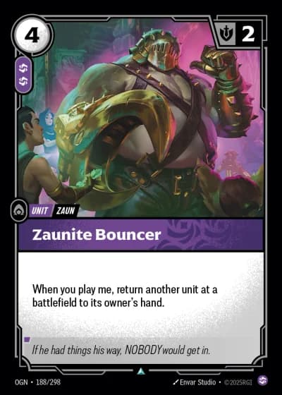 Zaunite Bouncer #188/352 — Origins