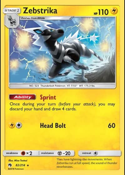 Zebstrika #82/214 — Lost Thunder