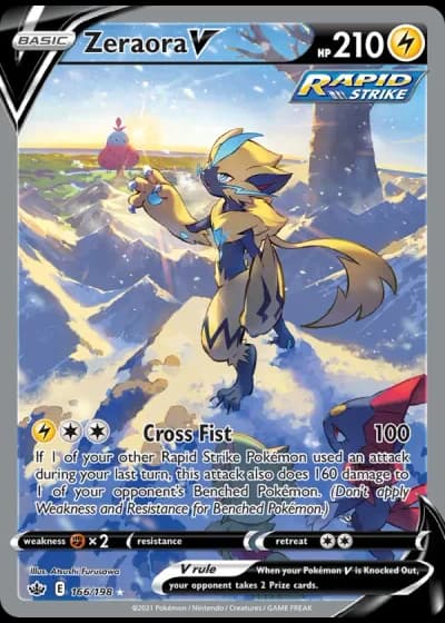 Zeraora V #166 — Chilling Reign