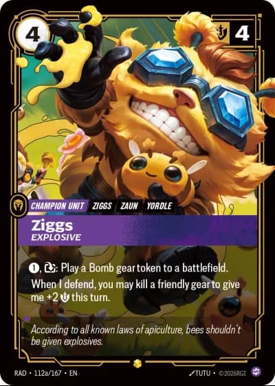 Ziggs, Explosive #112a/189 — Radiance