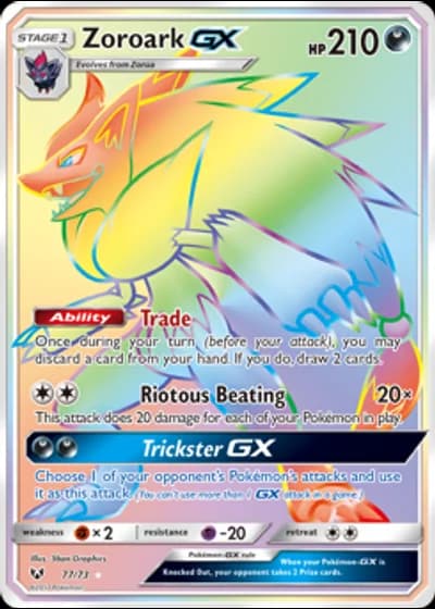 Zoroark GX #77 — Shining Legends