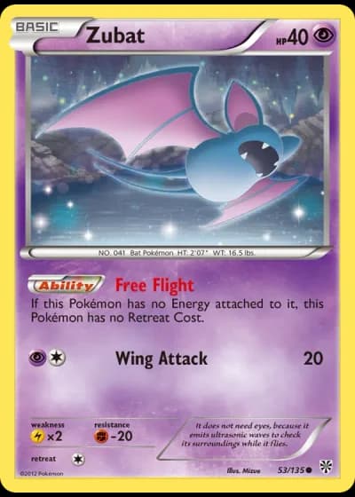 Zubat #53/135 — Plasma Storm