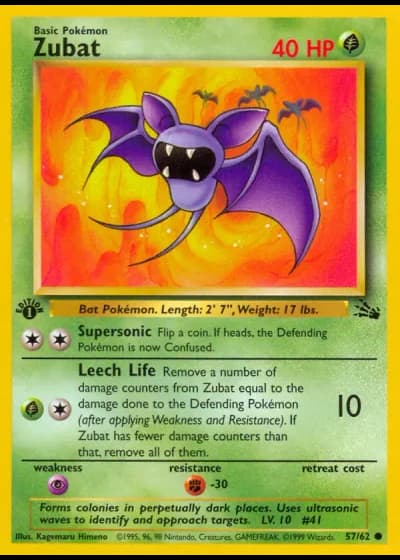Zubat #57/62 — Fossil
