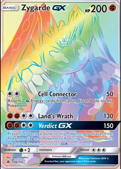 Zygarde GX #136 — Forbidden Light