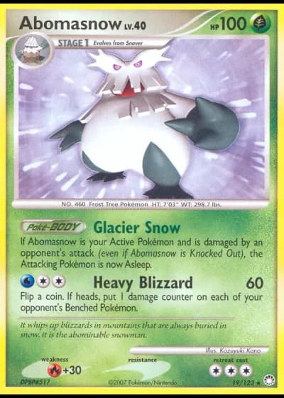 Abomasnow #19/123 — Mysterious Treasures