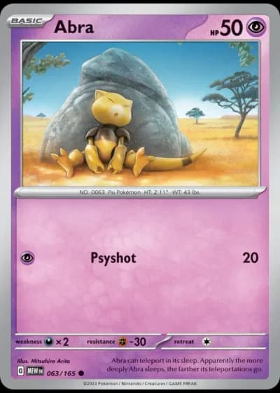Abra #063/165 — 151