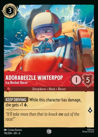 Adorabeezle Winterpop - Ice Rocket Racer #116/204 — Azurite Sea