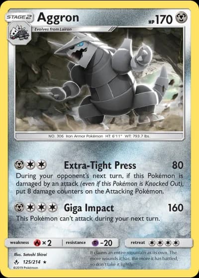 Aggron #125/214 — Unbroken Bonds