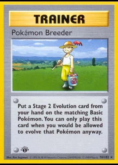 Allevatore di Pokémon #76/102 — Set Base
