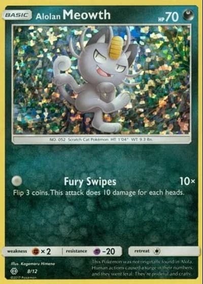 Alolan Meowth #8/12 — McDonald's Collection 2017