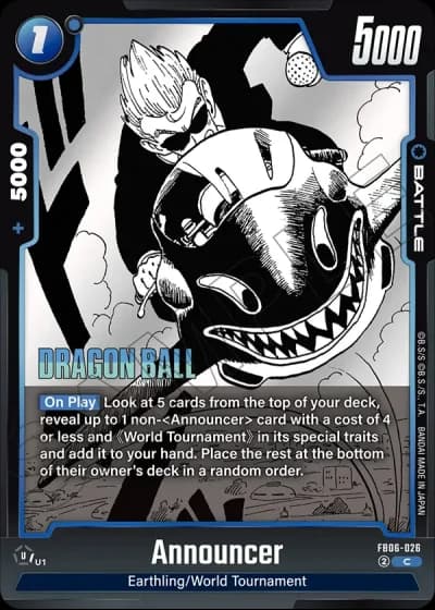 Announcer SB01-026 — Manga Booster 01 (SB01)