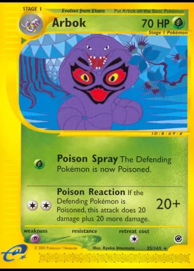 Arbok #35/165 — Expedition Base Set
