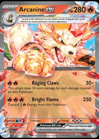 Arcanine ex #032/198 — Scarlet & Violet