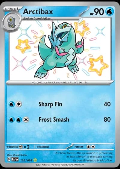 Arctibax #129/91 — Paldean Fates