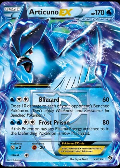 Articuno EX #25/135 — Plasma Storm