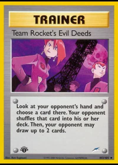 Azioni diaboliche del Team Rocket #103/105 — Neo Destiny