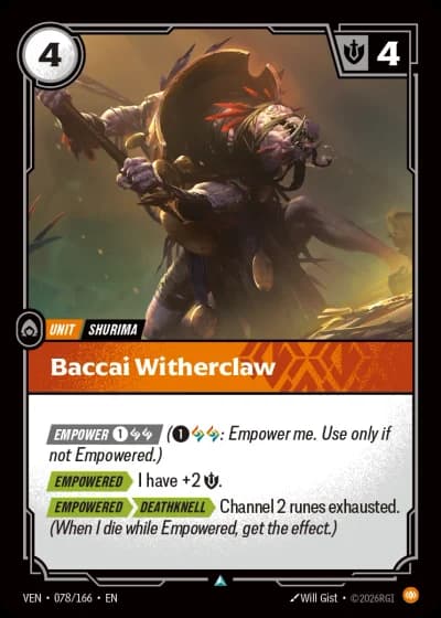 Baccai Witherclaw #078/248 — Vendetta