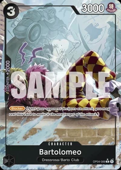 Bartolomeo (OP04-089) (Full Art) — One Piece The Best (PRB01)