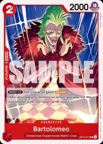 Bartolomeo (OP14-011) — The Azure Sea's Seven (OP14-EB04)