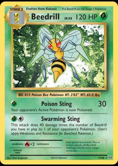 Beedrill #7/108 — Evolutions