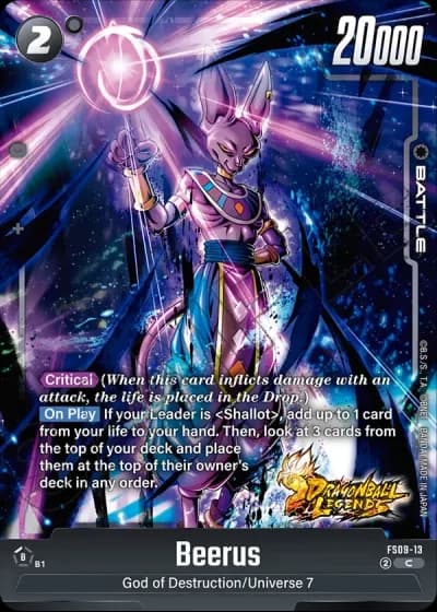 Beerus FS09-013 — Starter Deck EX: Shallot (FS09)