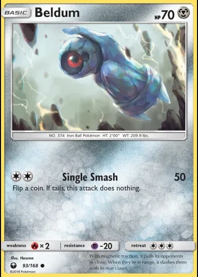 Beldum #93/168 — Celestial Storm