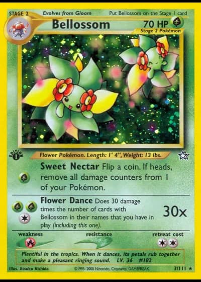 Bellossom (1st Edition) #3/111 — Neo Genesis (1st Edition)