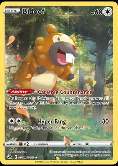 Bidoof GG29/70 — Galarian Gallery (Crown Zenith)