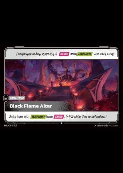 Black Flame Altar #208/308 — Unleashed