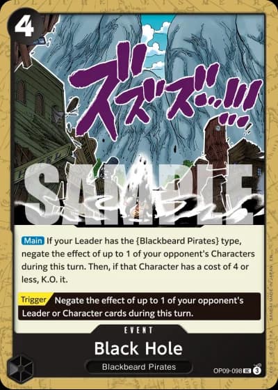 Black Hole (OP09-098) (Reprint) — One Piece Card The Best Vol.2(PRB02)