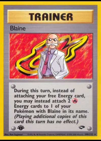 Blaine (1st Edition) #100/132 — Gym Challenge (1st Edition)